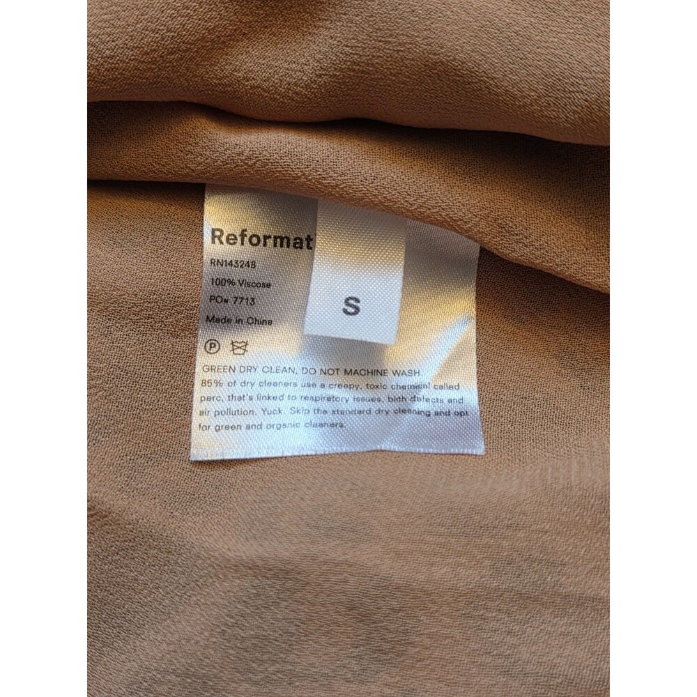 Reformation Leopard Print Wrap Mini Dress Size S NWT V-Neck Sleeveless - Picture 7 of 7